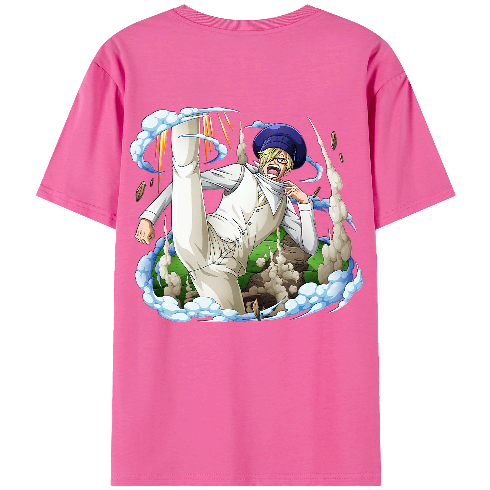 （画像用） ワンピース サンジ ONE PIECE Sanji レディース半袖Tシャツ(バックプリント)